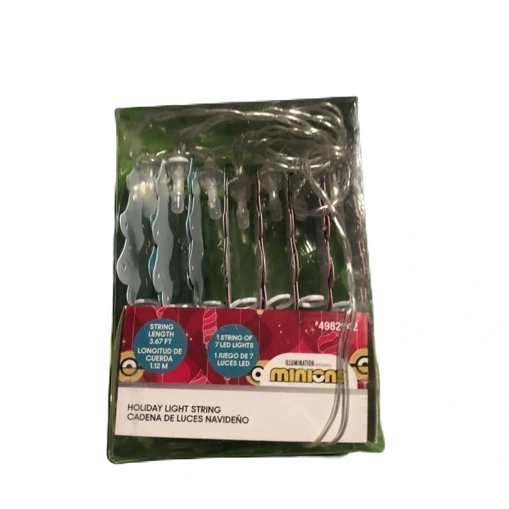 Despicable Me Christmas Tree String Lights NEW Minion 7 Lights Decorations